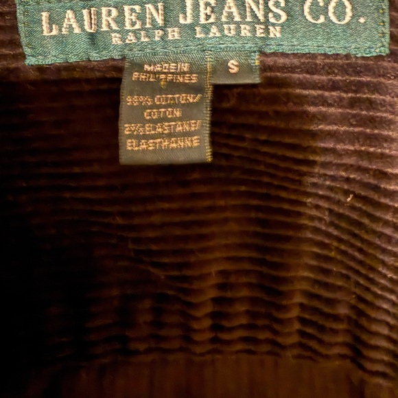 Ralph Lauren Corduroy Black Jacket with Gold Buttons - Picture 2 of 5
